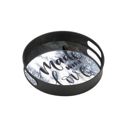 12" SUMMERVILLE MADE WITH LOVE MIRROR TRAY