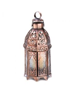 COPPER MOROCCAN CANDLE LAMP